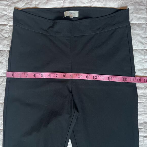 Avenue Montaigne Leo Signature Black Pull On Cropped Flare Pant Office Work - 10 - Picture 5 of 9